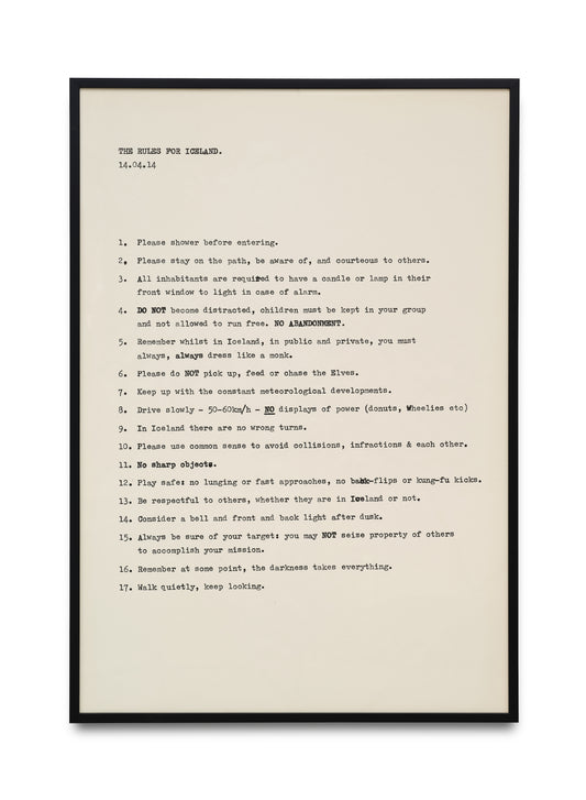 Rules for Iceland, 2014